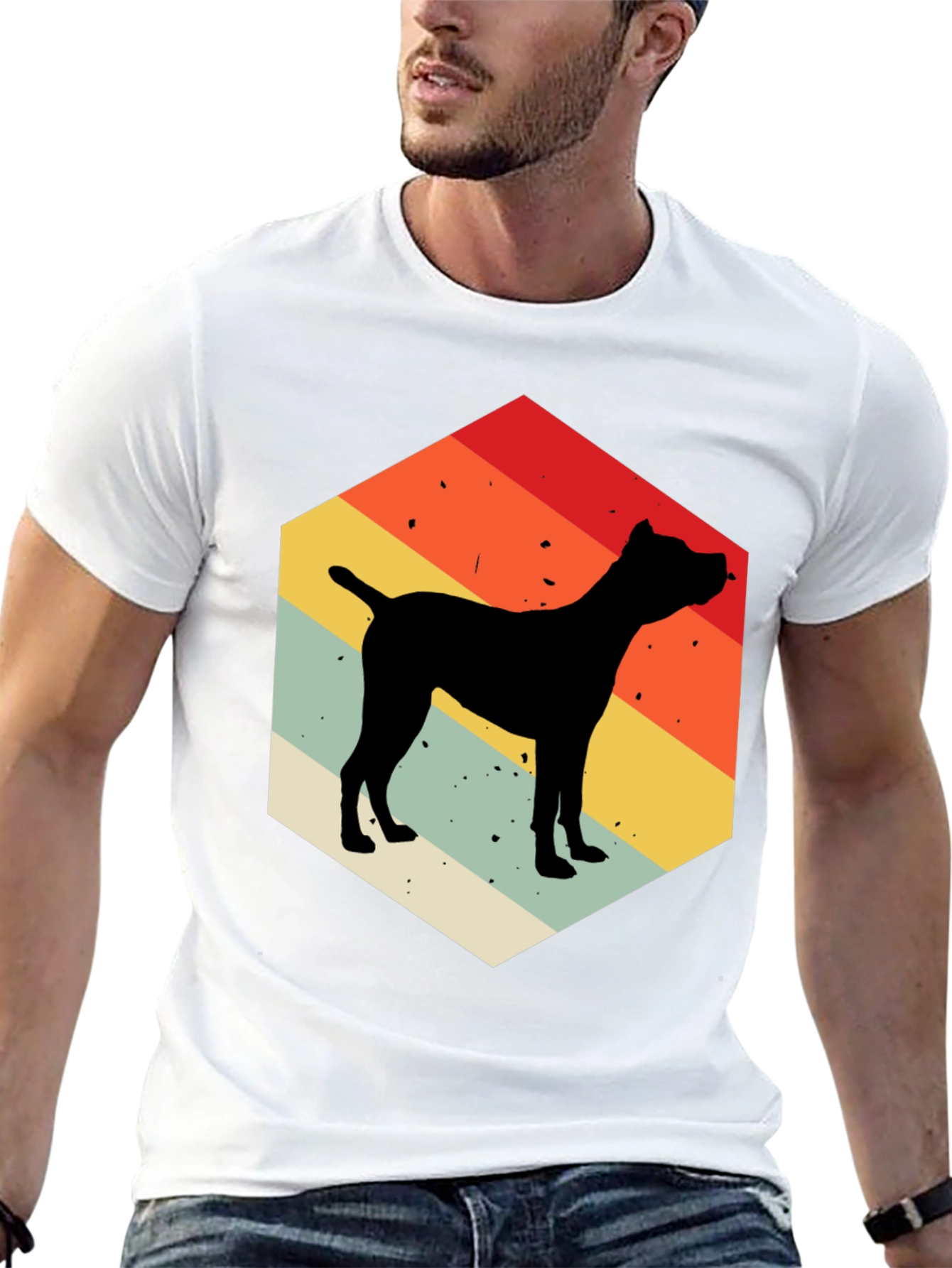 Retro Dog Silhouette T-Shirt