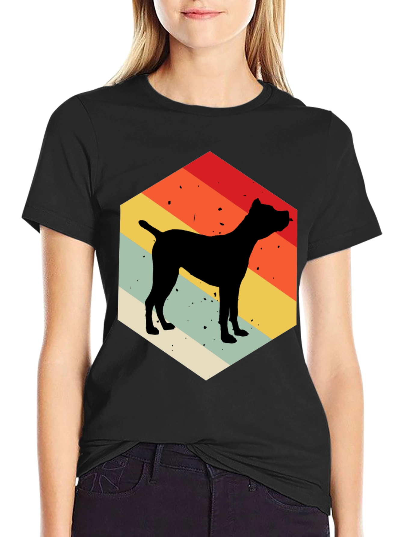 Retro Dog Silhouette T-Shirt