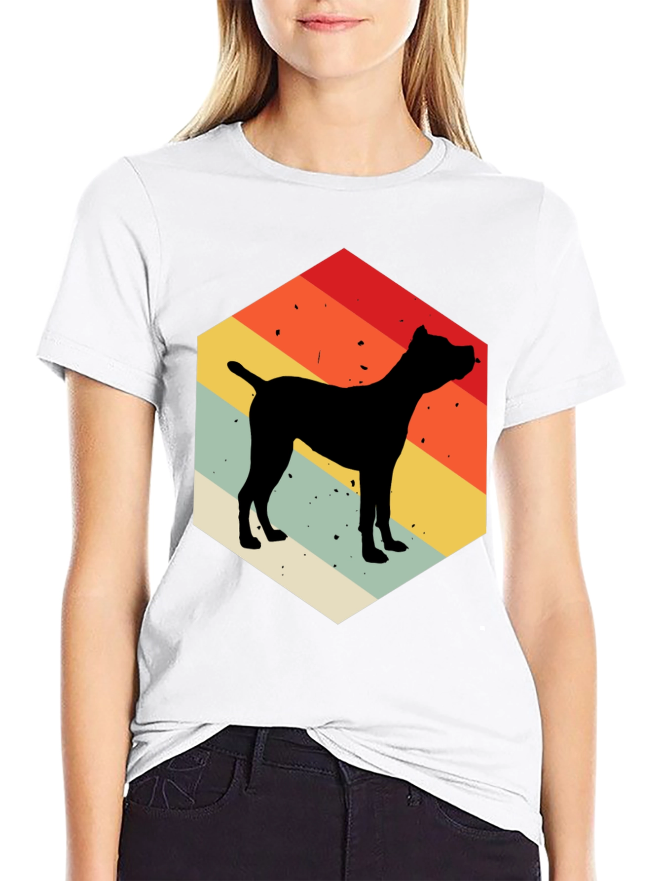Retro Dog Silhouette T-Shirt