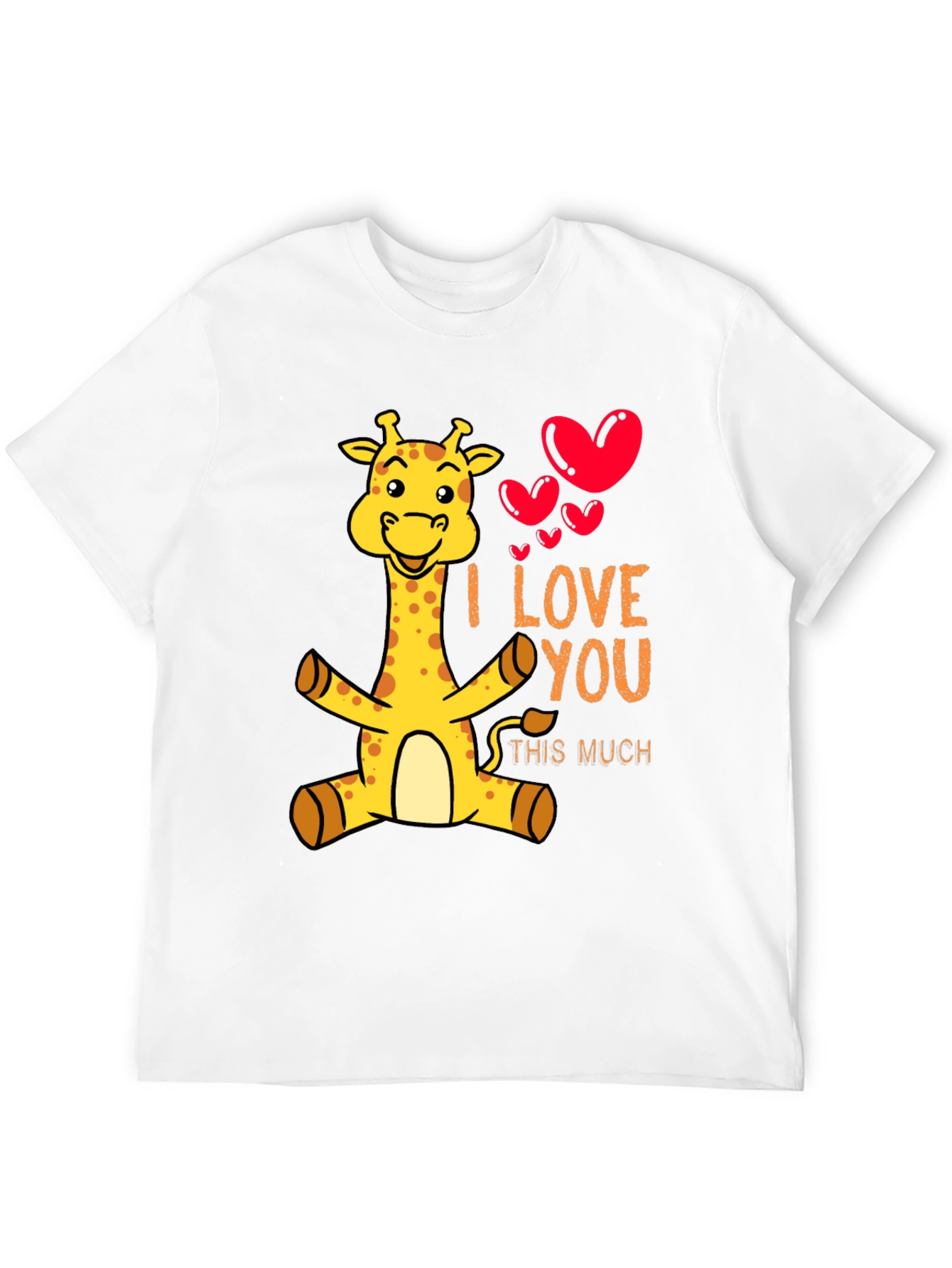I Love You This Much Giraffe Graphic Tee
