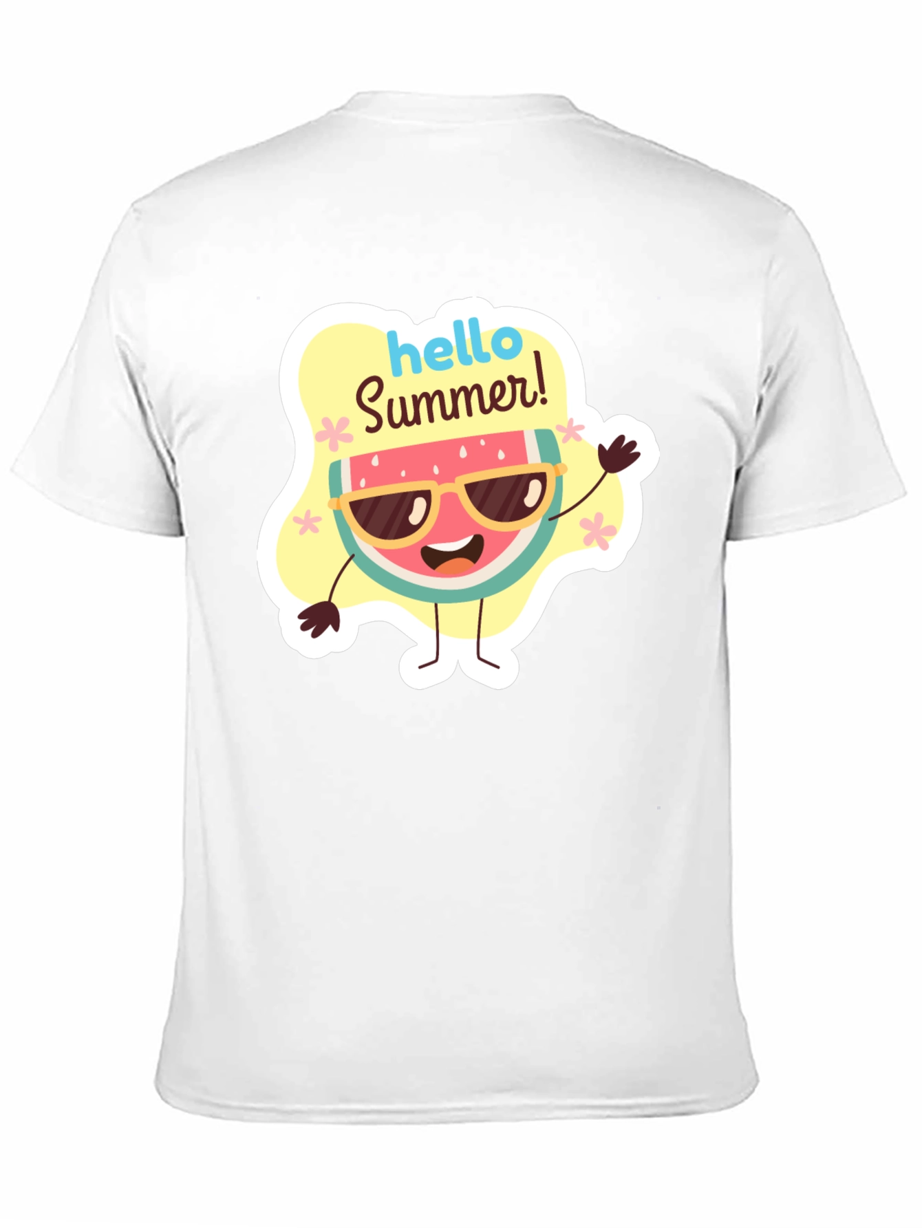 Hello Summer Watermelon Graphic T-Shirt