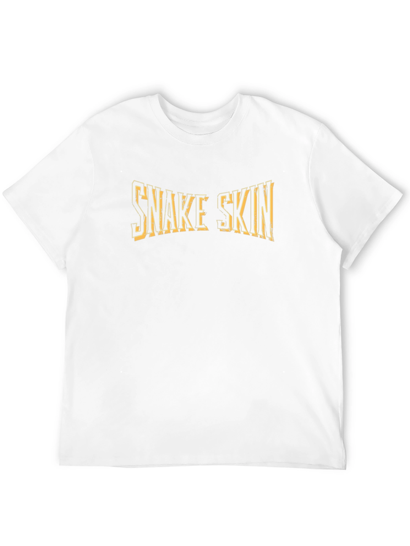 Snake Skin Graphic Print Black T-Shirt