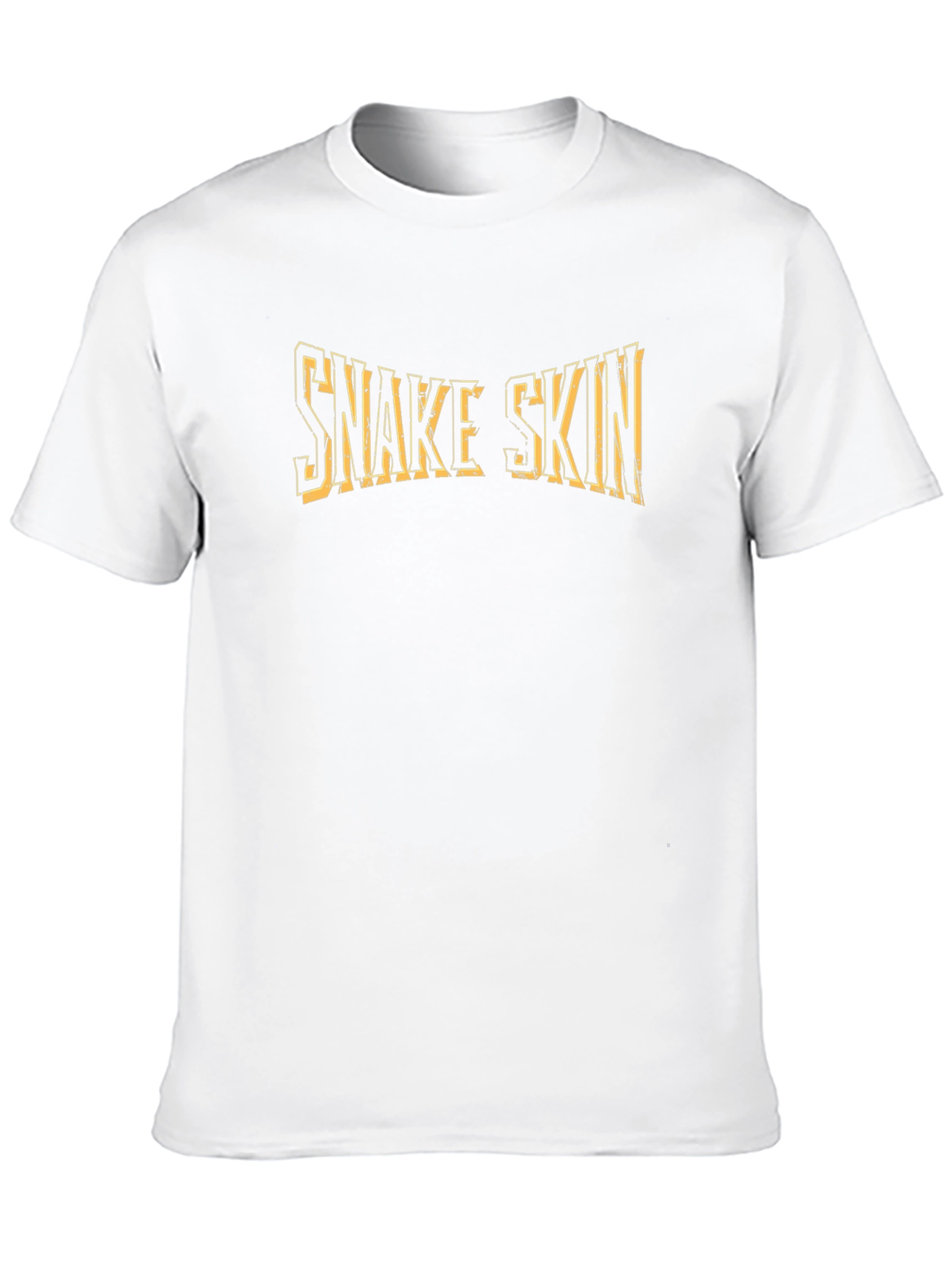 Snake Skin Graphic Print Black T-Shirt