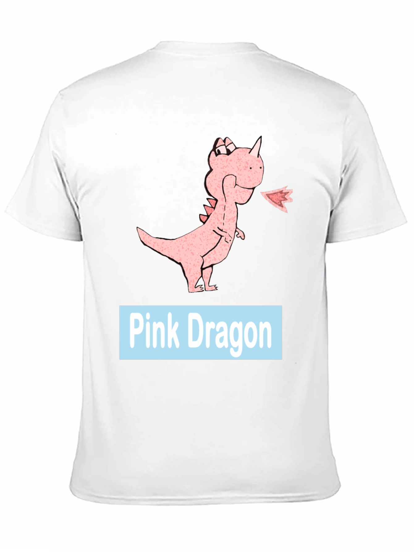 Pink Dragon Graphic Tee - Casual Black T-Shirt