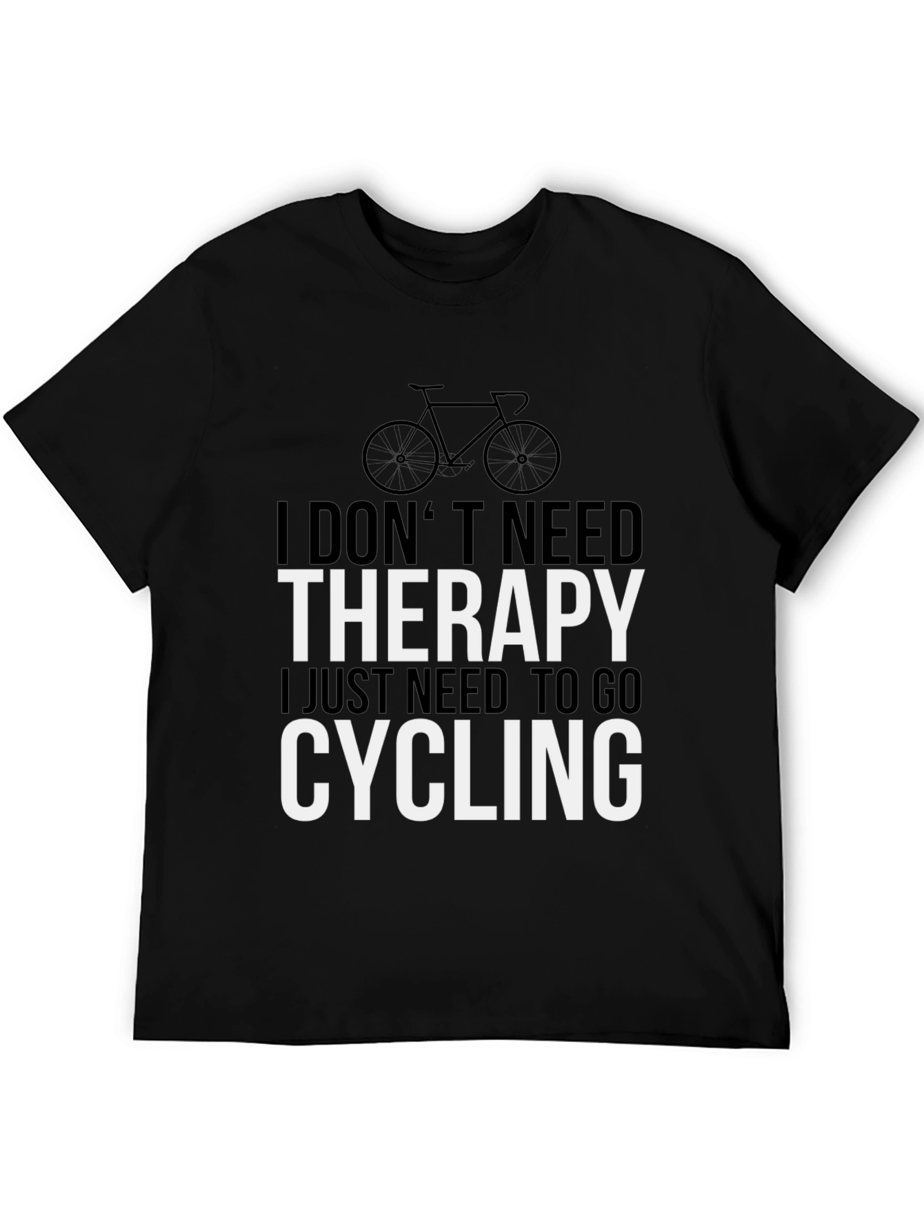 Cycling Therapy T-Shirt - Ride Your Worries Away!