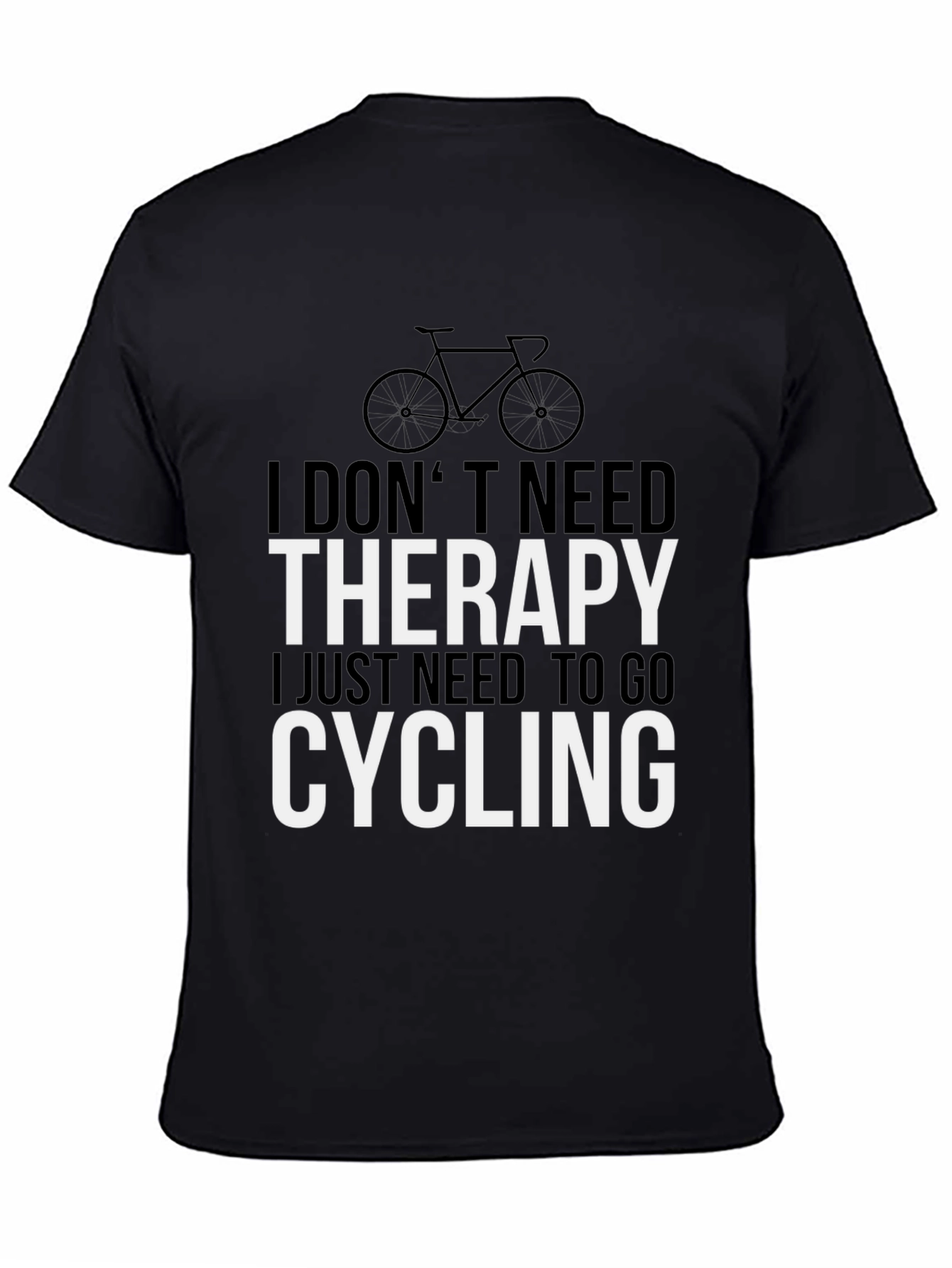 Cycling Therapy T-Shirt - Ride Your Worries Away!