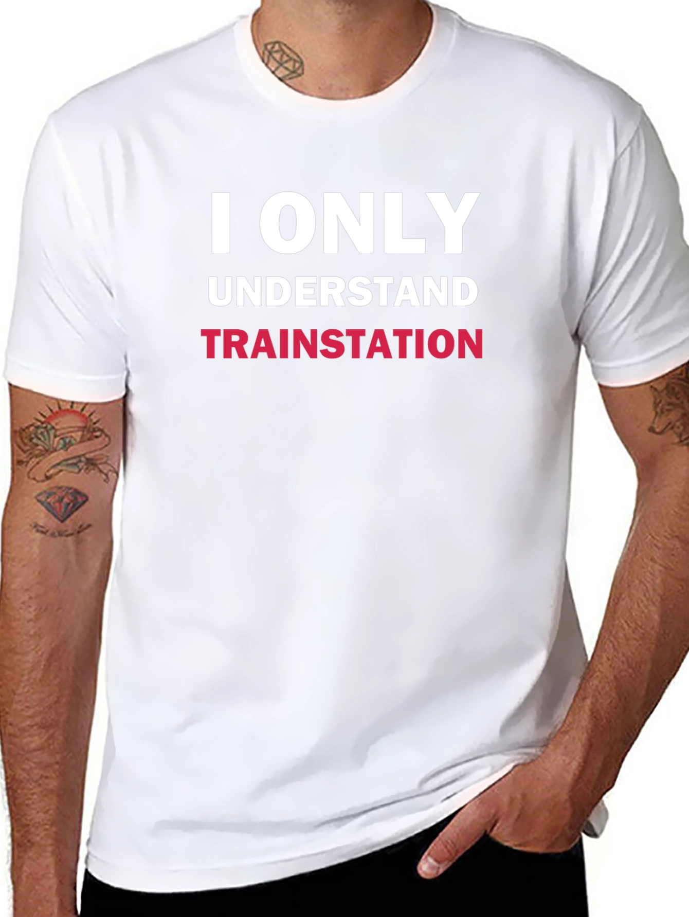 I Only Understand Train Station Graphic Tee