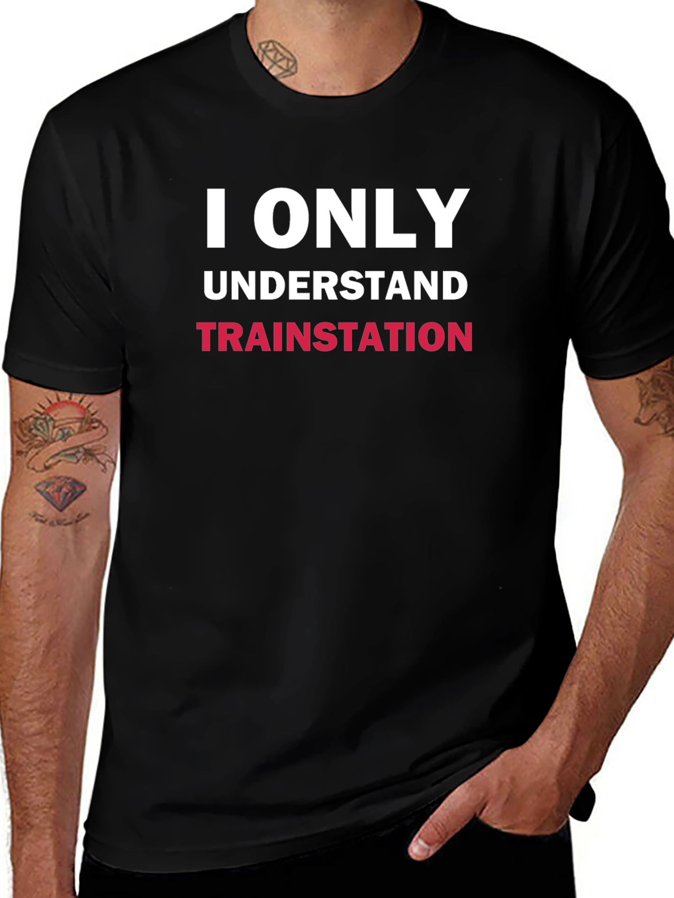 I Only Understand Train Station Graphic Tee