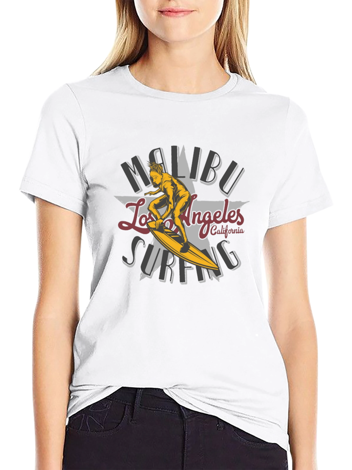 Malibu Surfing Los Angeles T-Shirt