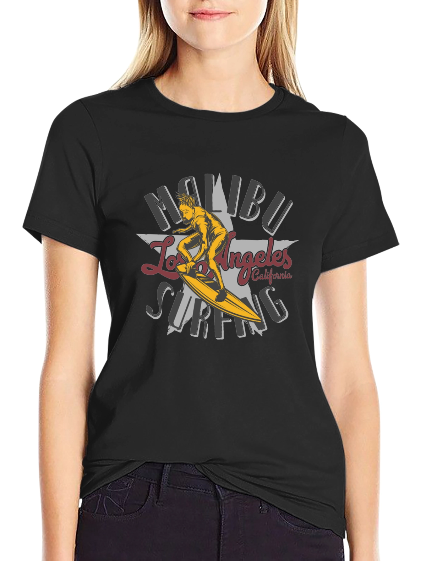 Malibu Surfing Los Angeles T-Shirt