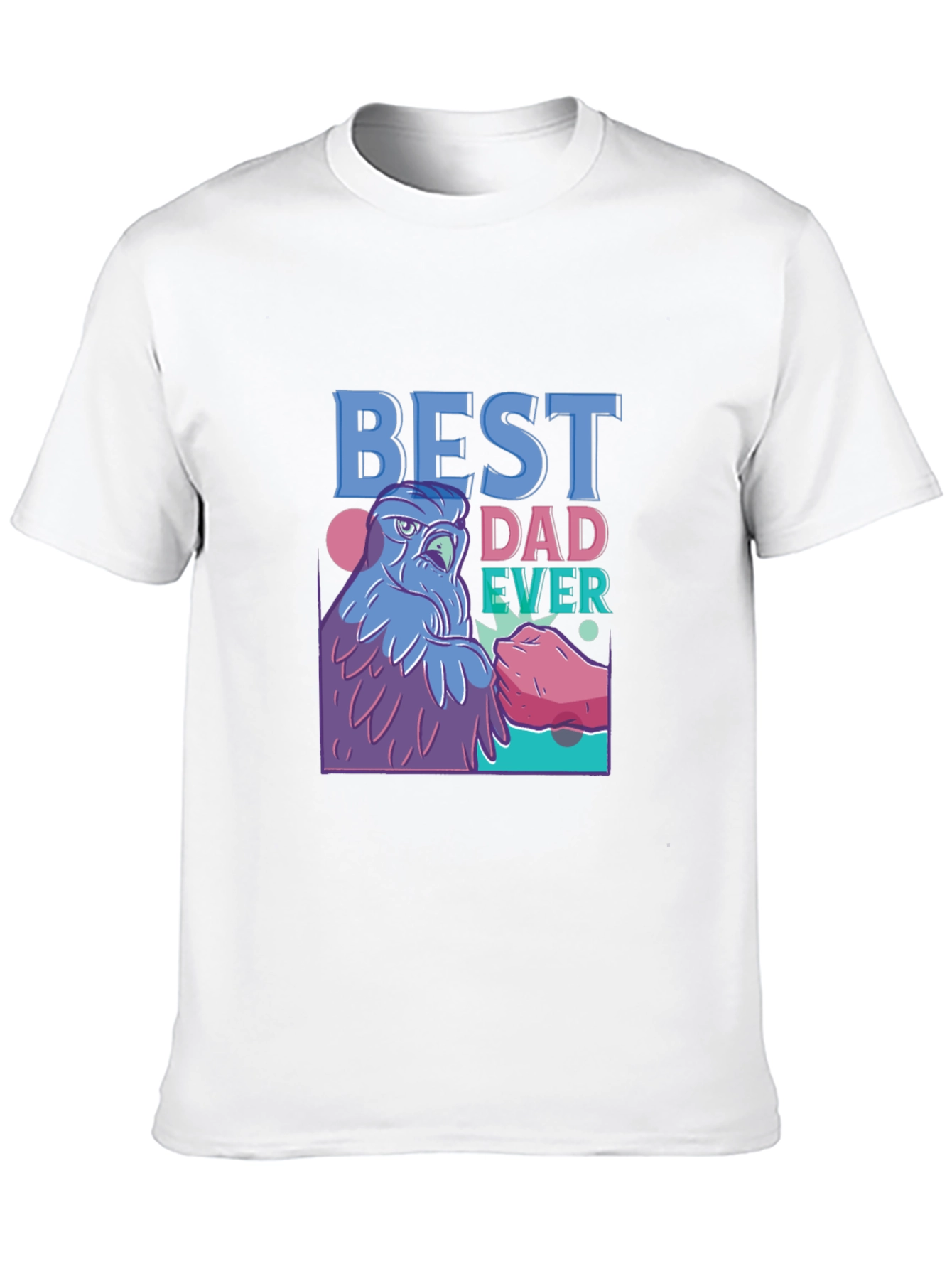 Best Dad Ever T-Shirt - Cool Eagle Design
