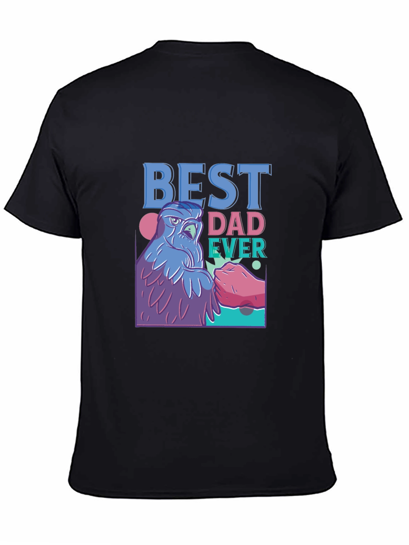 Best Dad Ever T-Shirt - Cool Eagle Design