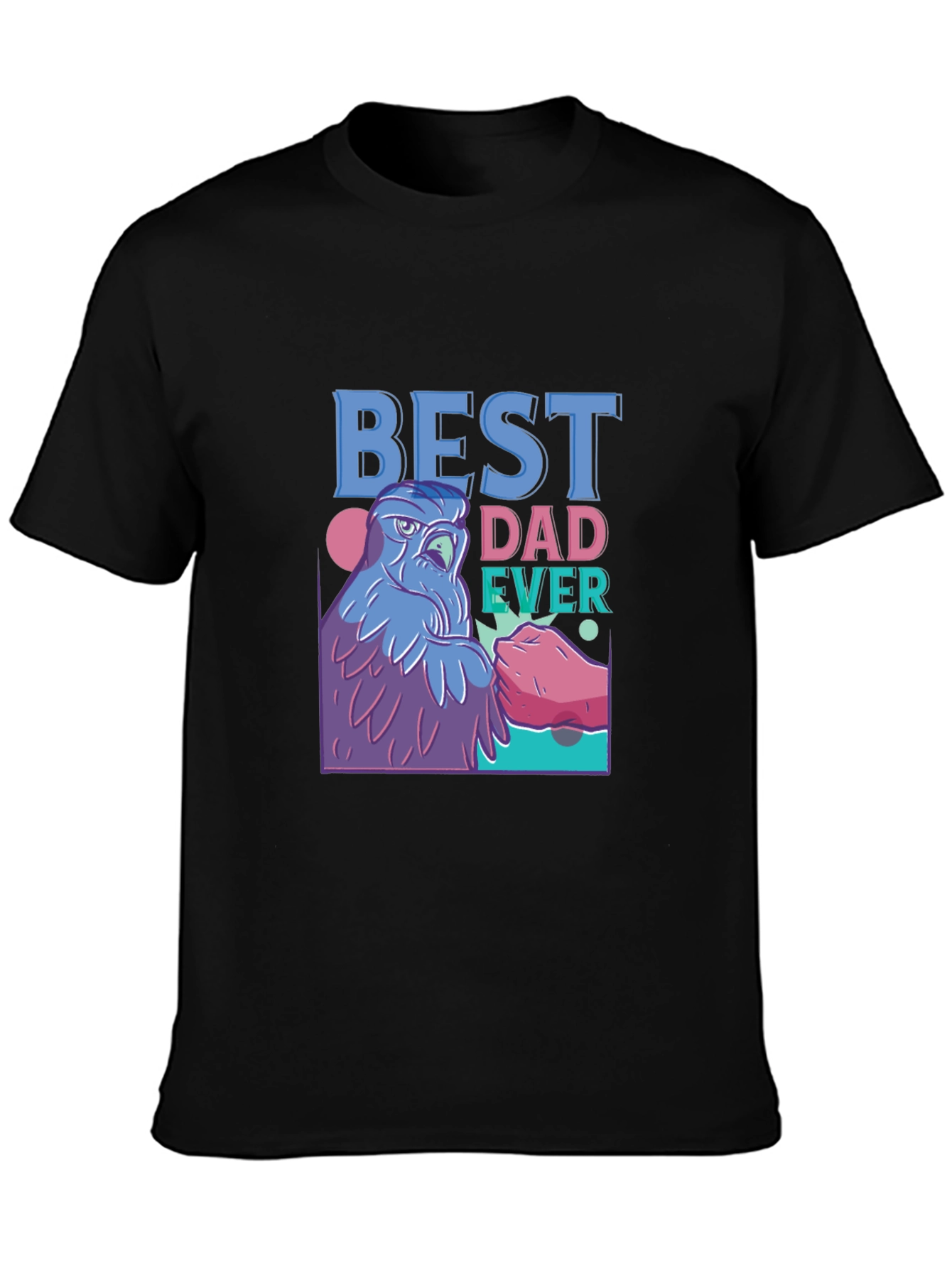 Best Dad Ever T-Shirt - Cool Eagle Design