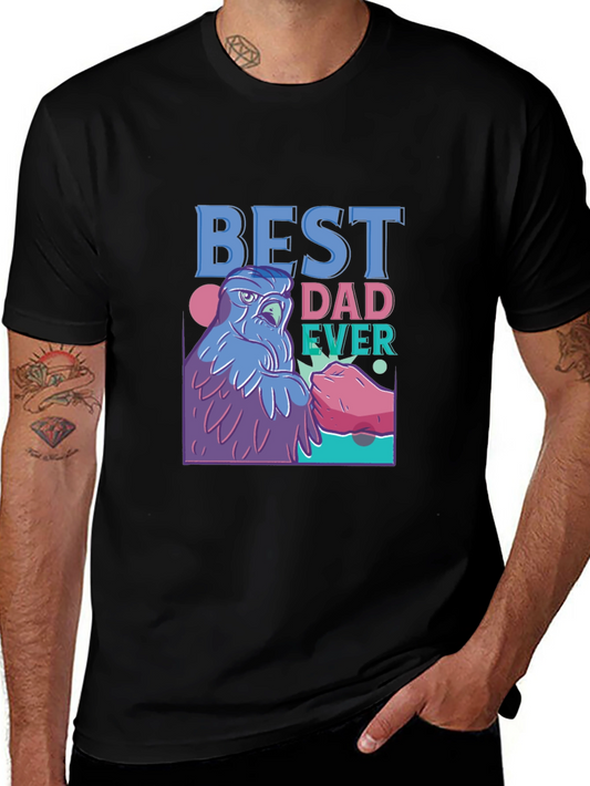 Best Dad Ever T-Shirt - Cool Eagle Design