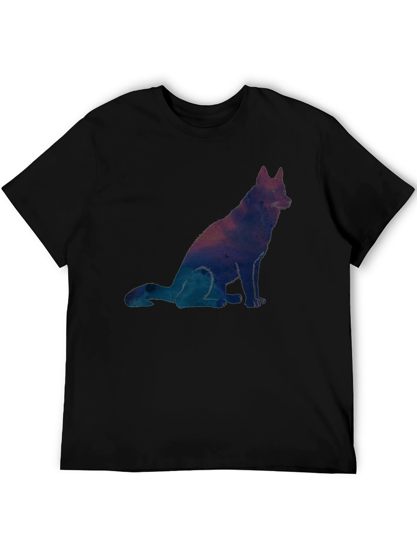 Galaxy Dog Graphic Tee - Mens Black T-Shirt
