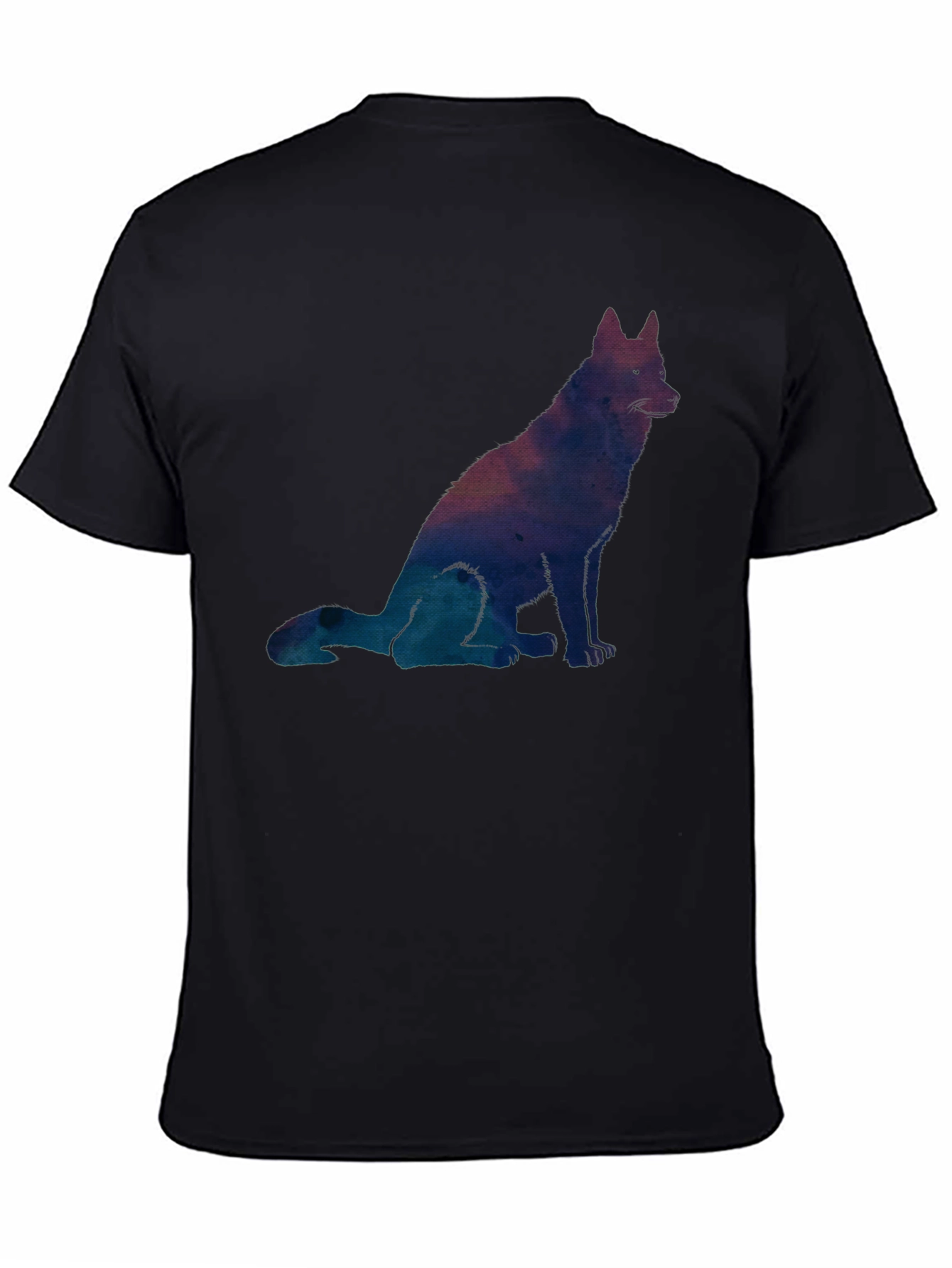 Galaxy Dog Graphic Tee - Mens Black T-Shirt