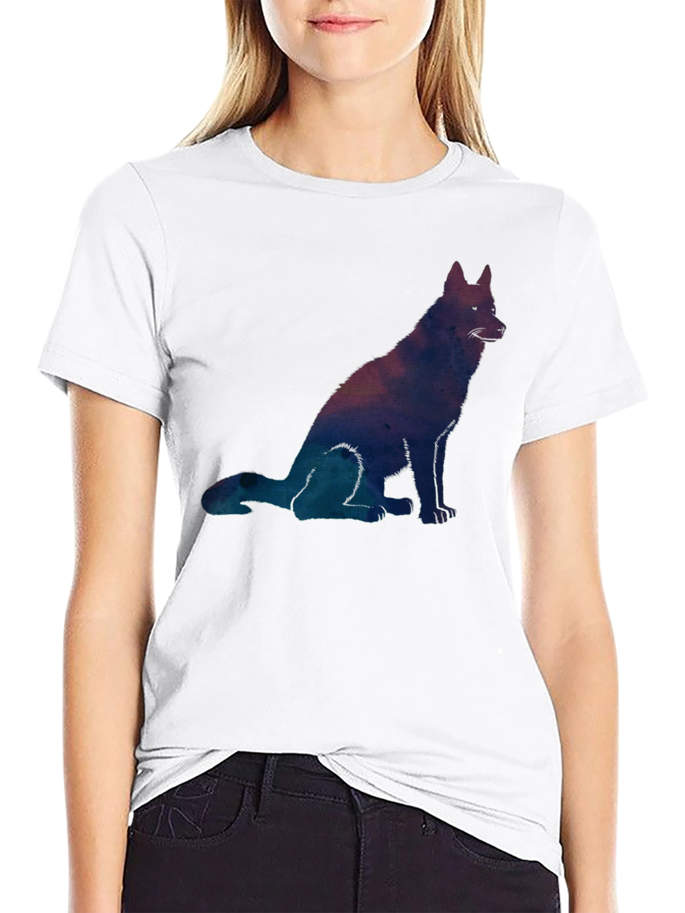 Galaxy Dog Graphic Tee - Mens Black T-Shirt
