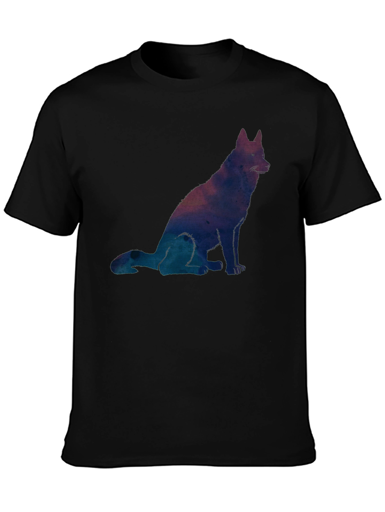 Galaxy Dog Graphic Tee - Mens Black T-Shirt