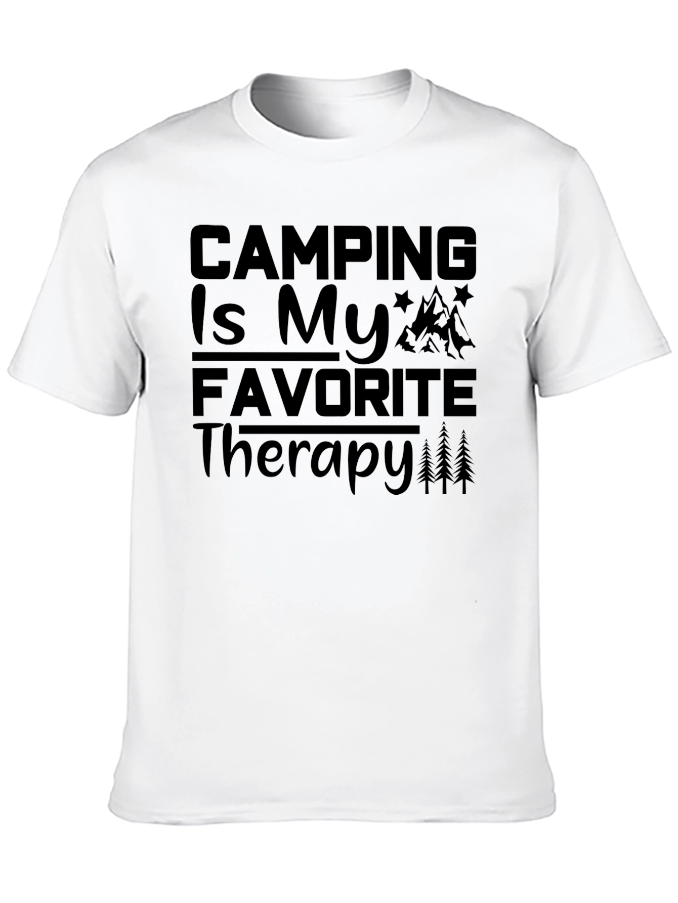 Camping Is My Favorite Therapy Graphic Tee