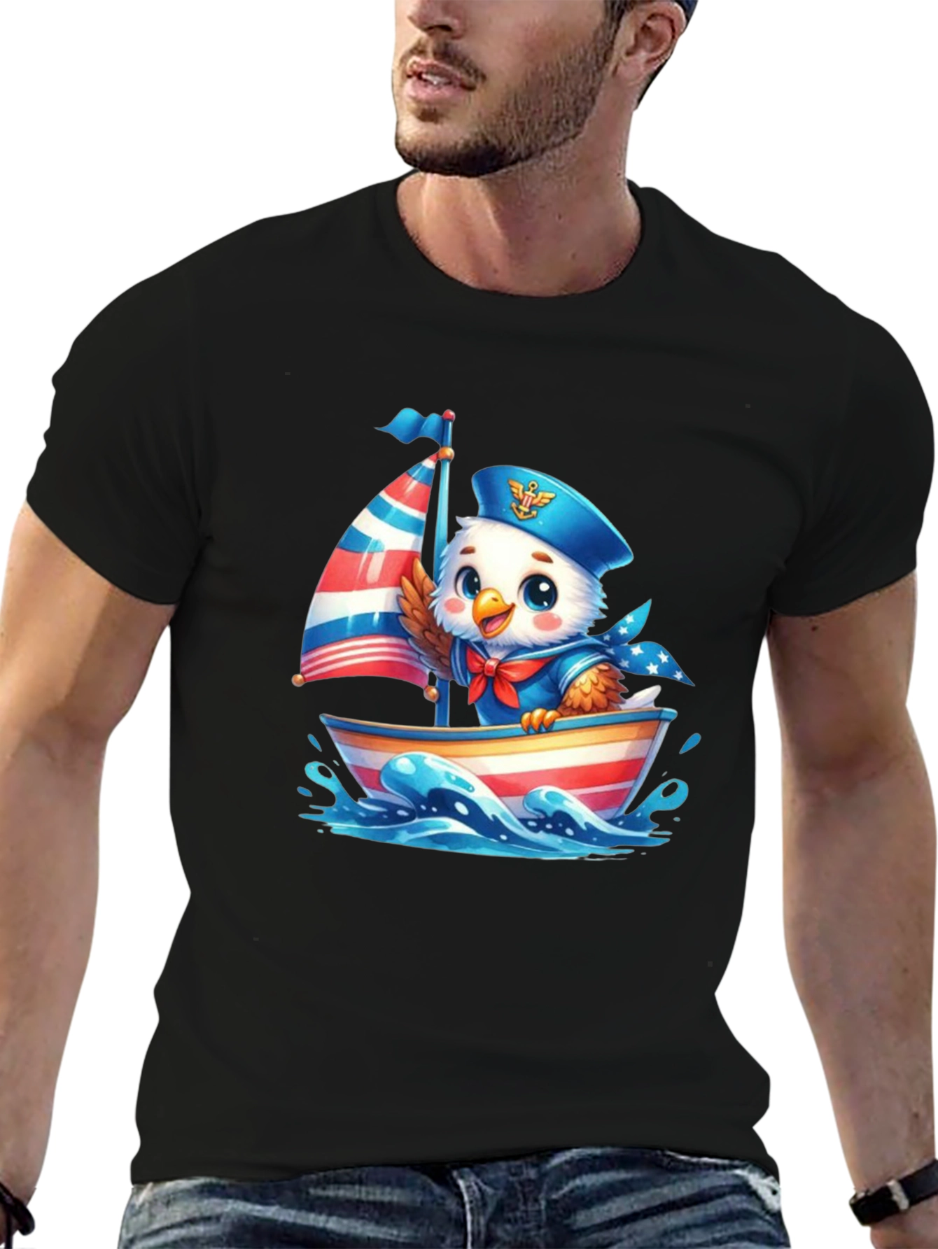 Patriotic Eagle Sailor T-Shirt