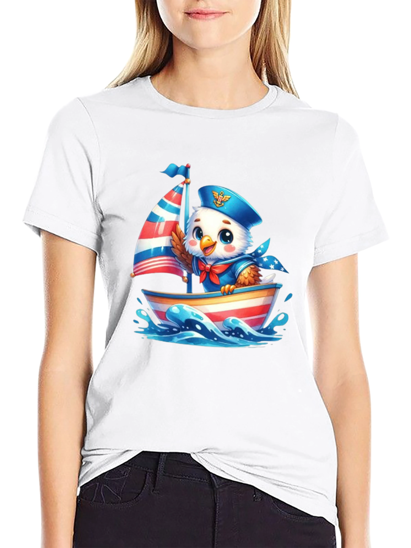 Patriotic Eagle Sailor T-Shirt