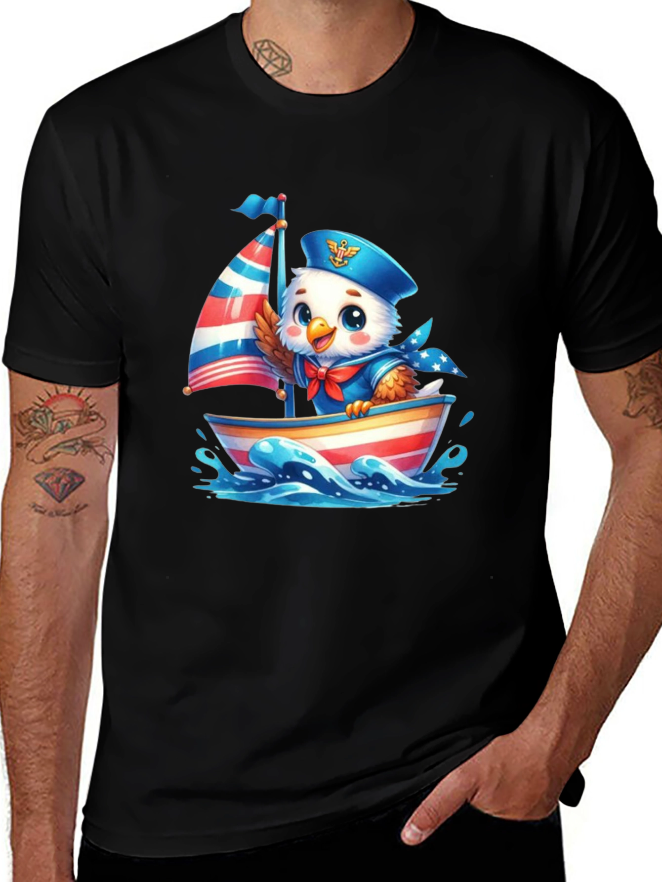 Patriotic Eagle Sailor T-Shirt