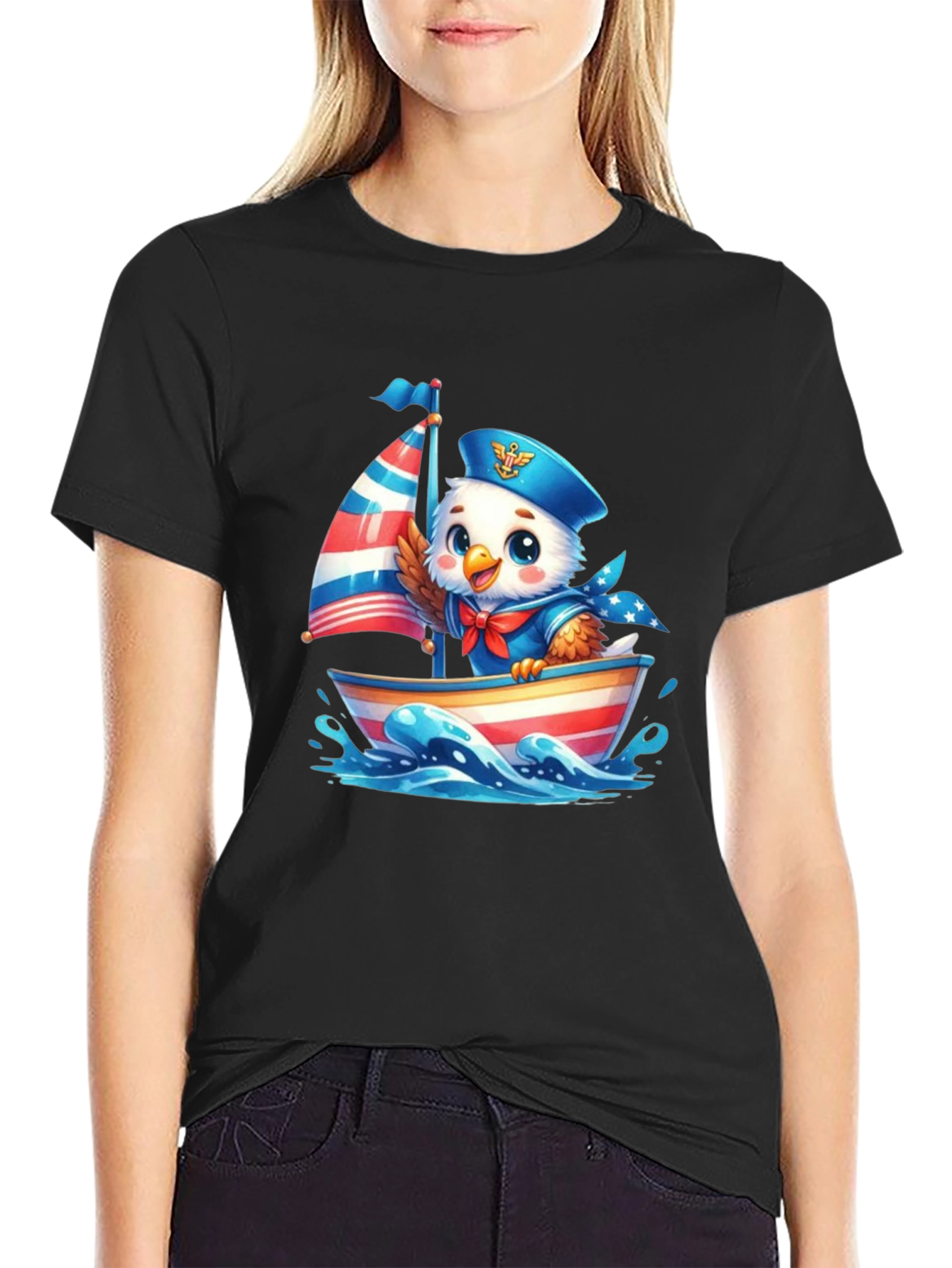 Patriotic Eagle Sailor T-Shirt