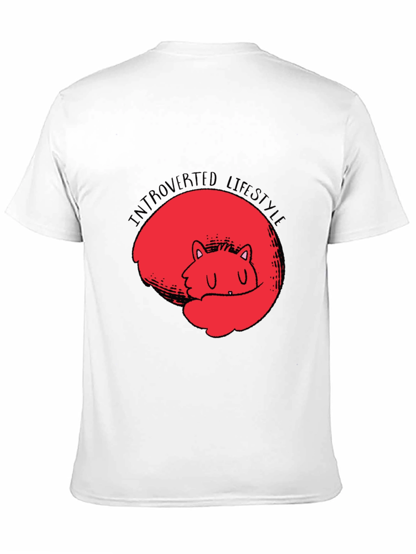 Introverted Lifestyle T-Shirt - Cute Fox Design