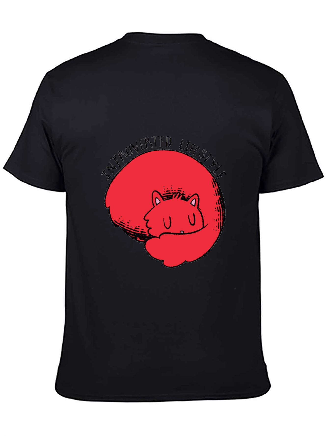 Introverted Lifestyle T-Shirt - Cute Fox Design