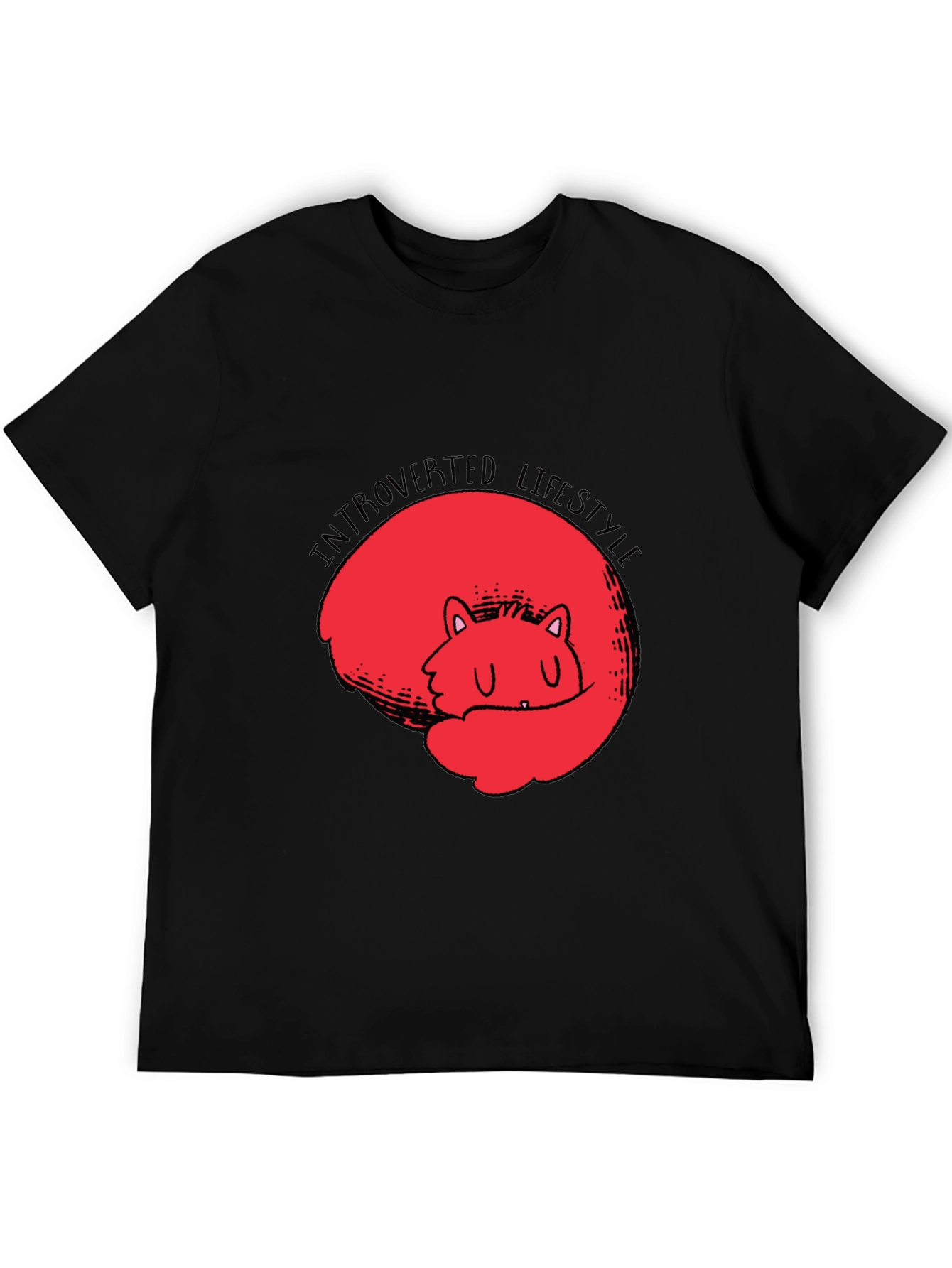 Introverted Lifestyle T-Shirt - Cute Fox Design