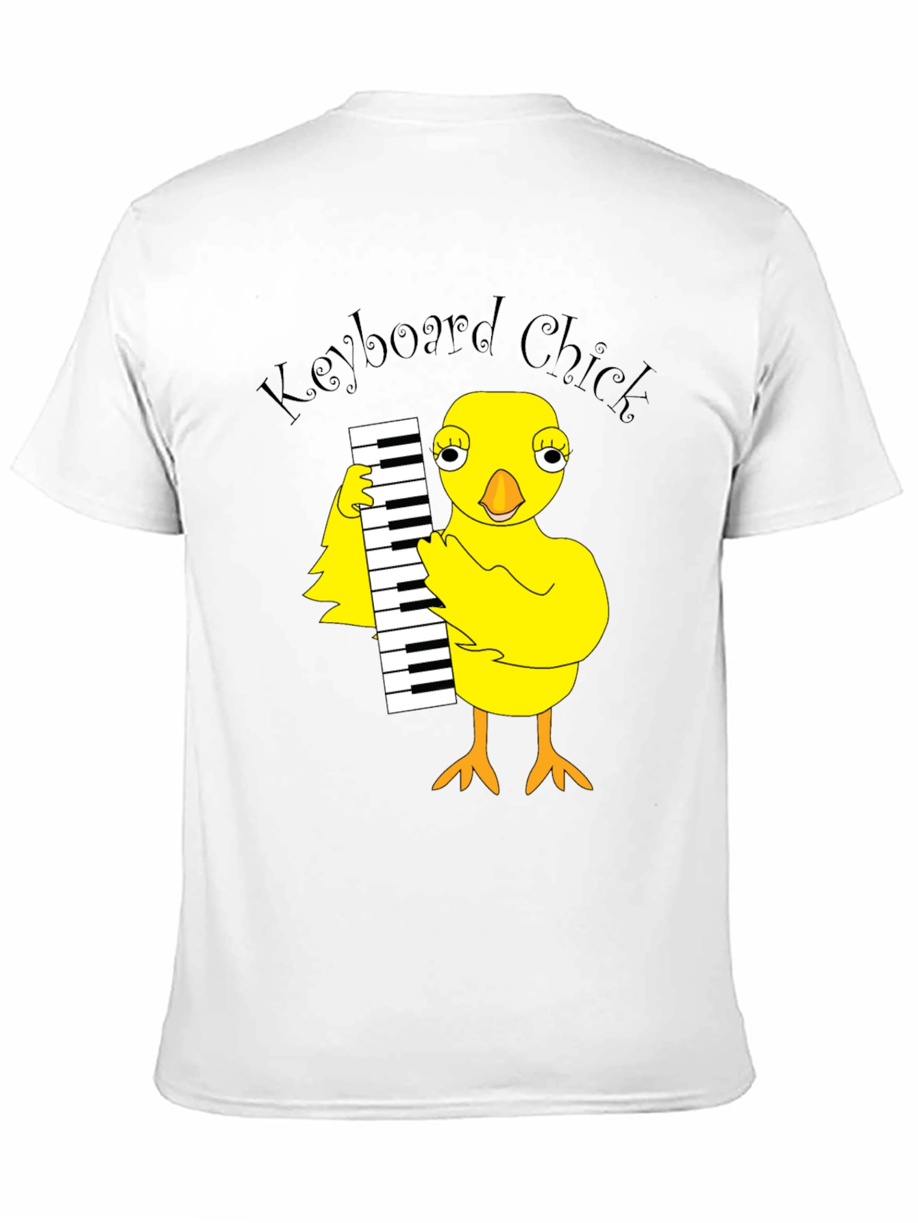 Keyboard Chick Graphic T-Shirt - Unisex Cotton Tee
