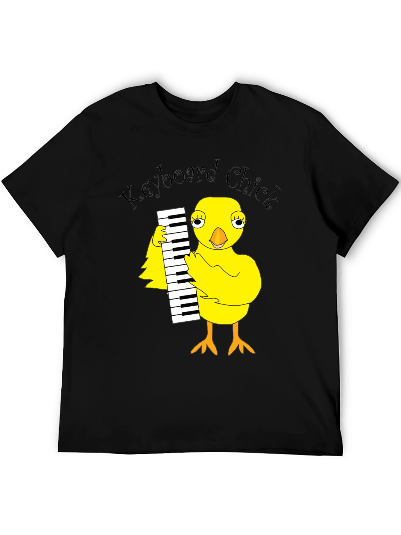 Keyboard Chick Graphic T-Shirt - Unisex Cotton Tee