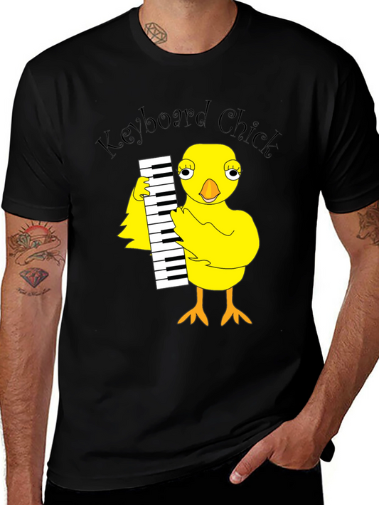 Keyboard Chick Graphic T-Shirt - Unisex Cotton Tee