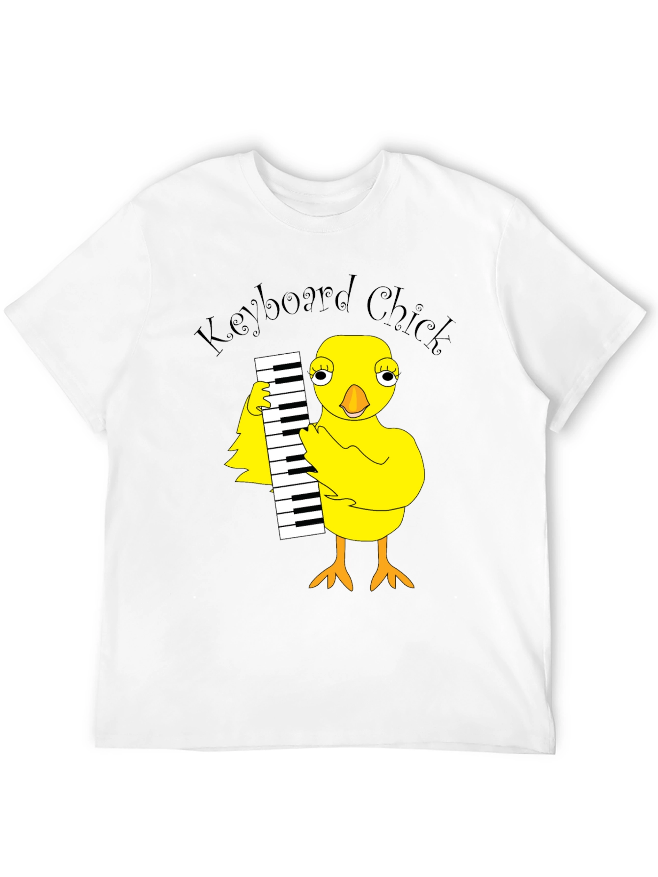 Keyboard Chick Graphic T-Shirt - Unisex Cotton Tee