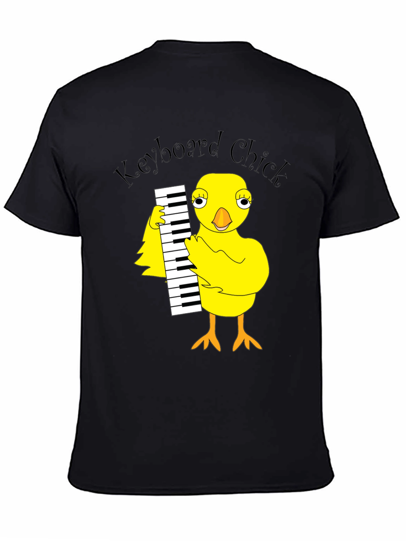 Keyboard Chick Graphic T-Shirt - Unisex Cotton Tee