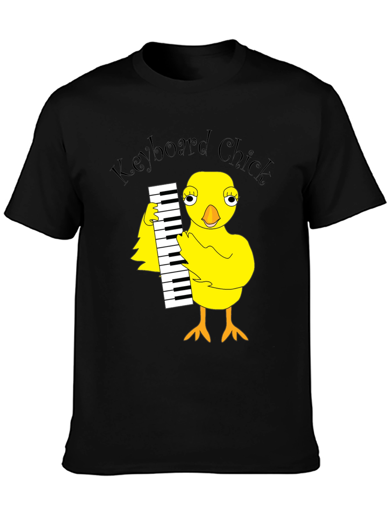 Keyboard Chick Graphic T-Shirt - Unisex Cotton Tee