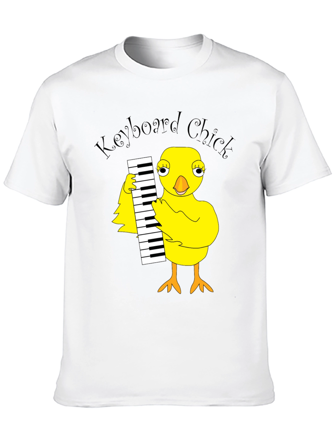 Keyboard Chick Graphic T-Shirt - Unisex Cotton Tee