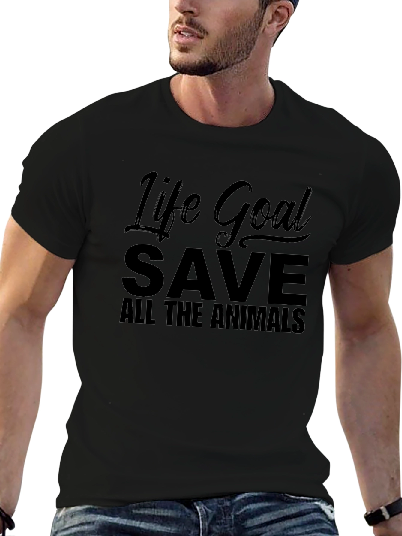 Life Goal Save All The Animals T-Shirt