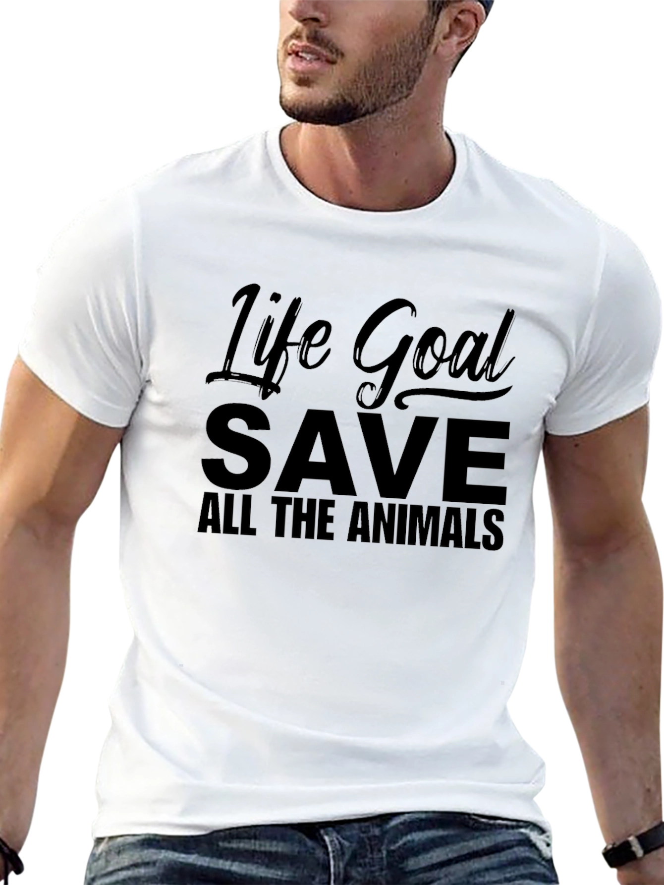 Life Goal Save All The Animals T-Shirt