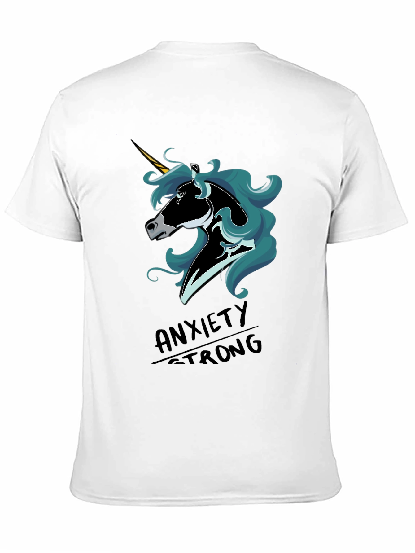Anxiety Strong Unicorn Graphic T-Shirt