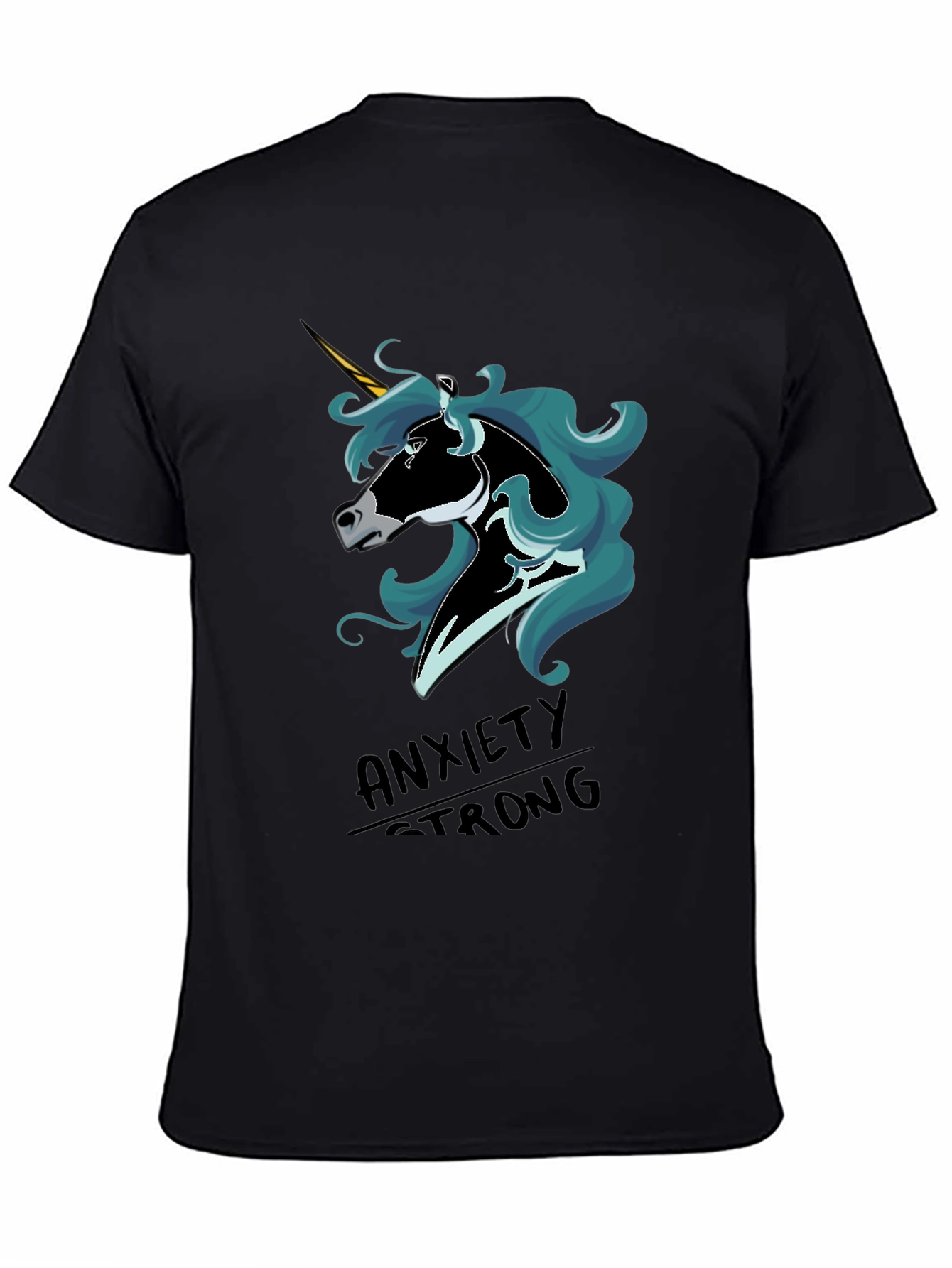 Anxiety Strong Unicorn Graphic T-Shirt