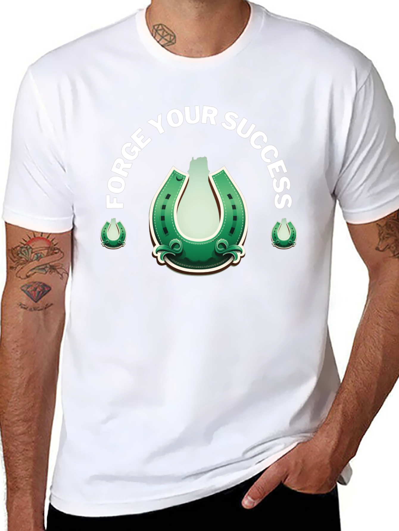 Forge Your Success Horseshoe Graphic T-Shirt