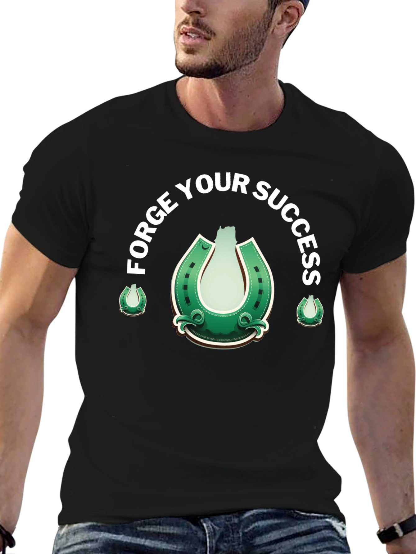 Forge Your Success Horseshoe Graphic T-Shirt