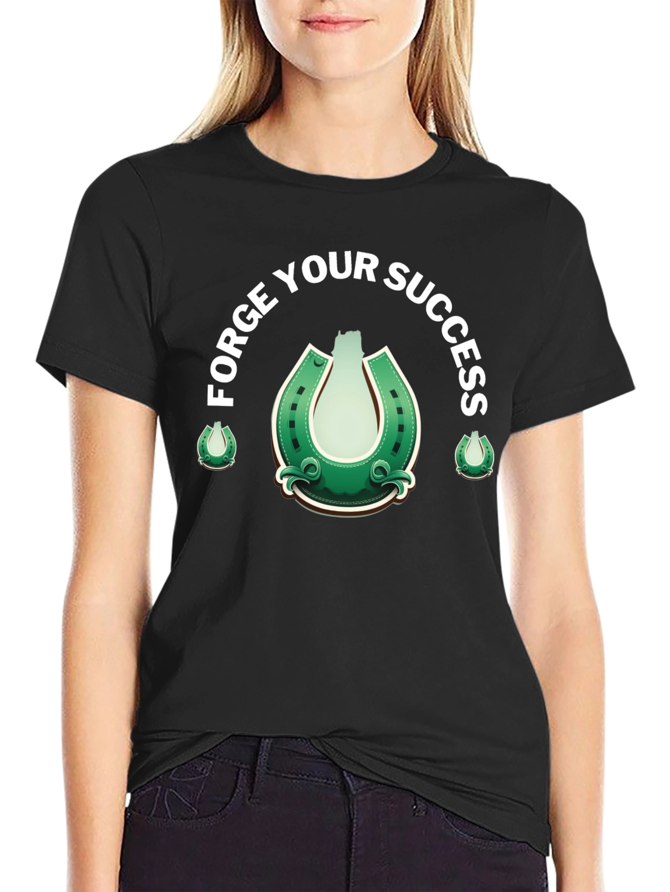 Forge Your Success Horseshoe Graphic T-Shirt
