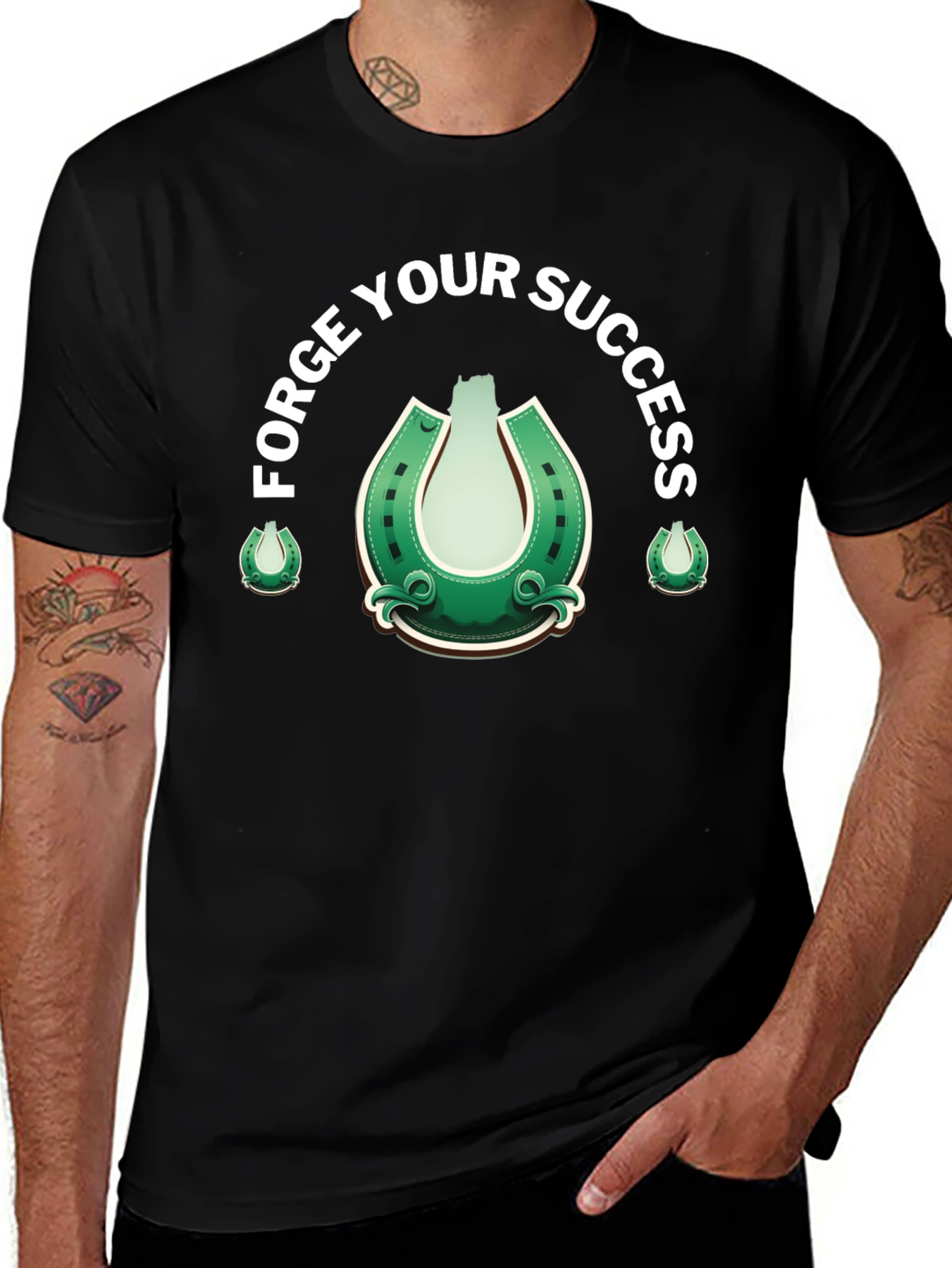 Forge Your Success Horseshoe Graphic T-Shirt