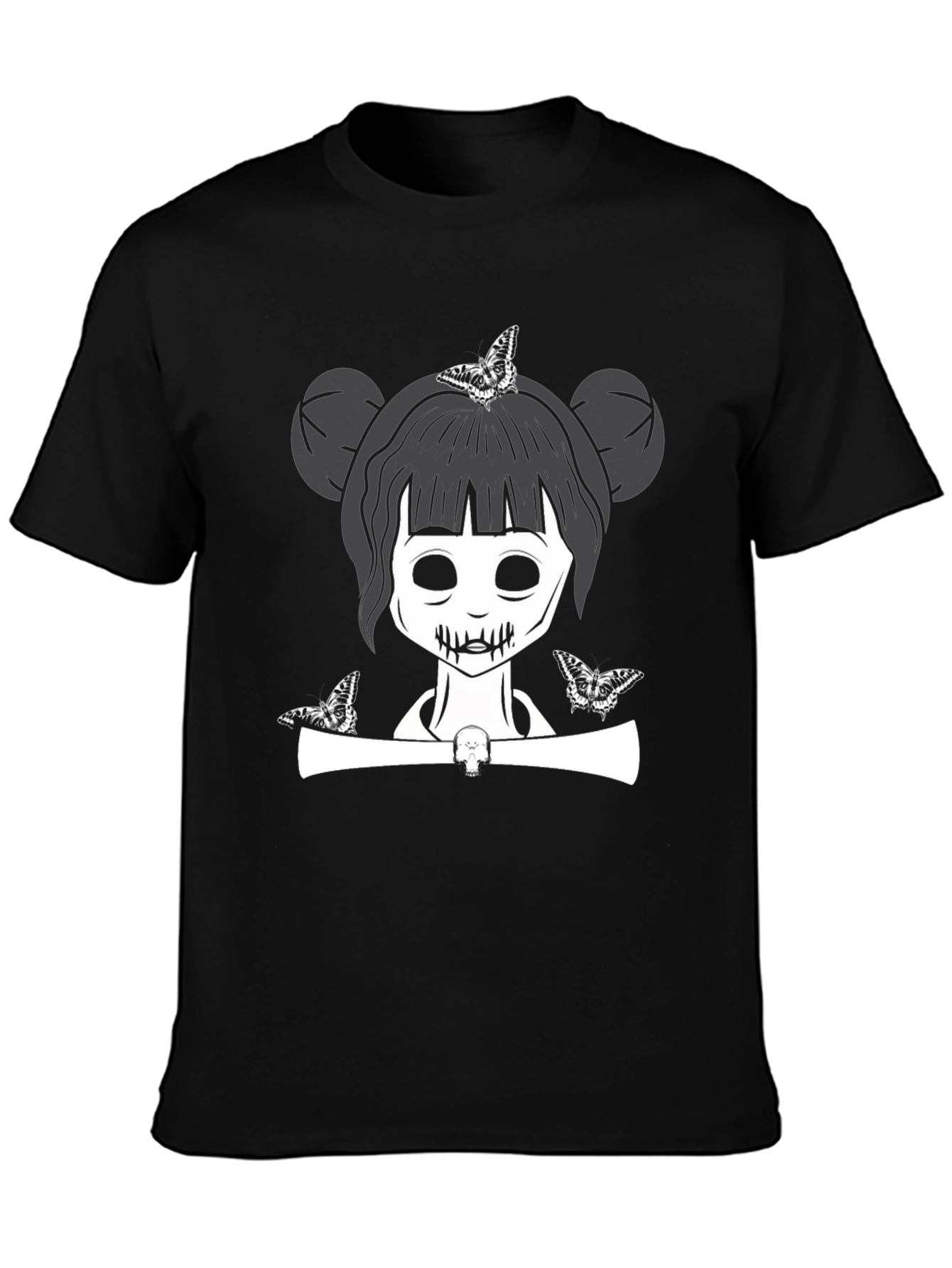 Goth Girl Butterfly T-Shirt - Unisex Graphic Tee