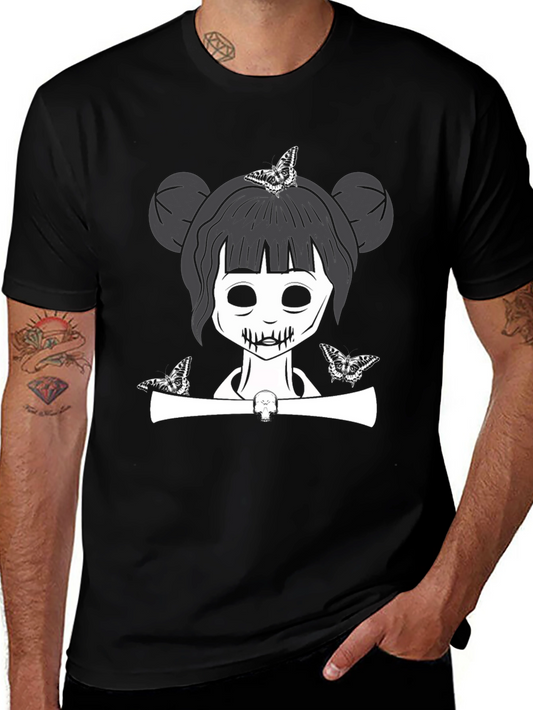 Goth Girl Butterfly T-Shirt - Unisex Graphic Tee