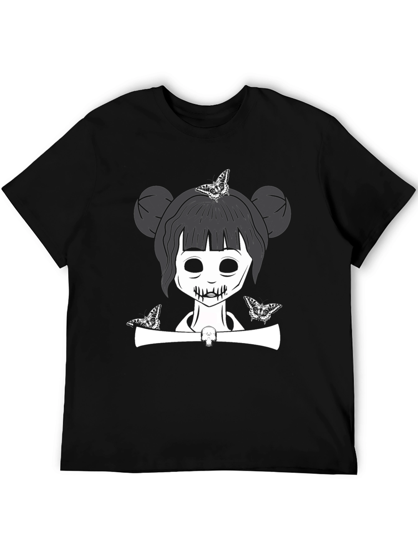 Goth Girl Butterfly T-Shirt - Unisex Graphic Tee