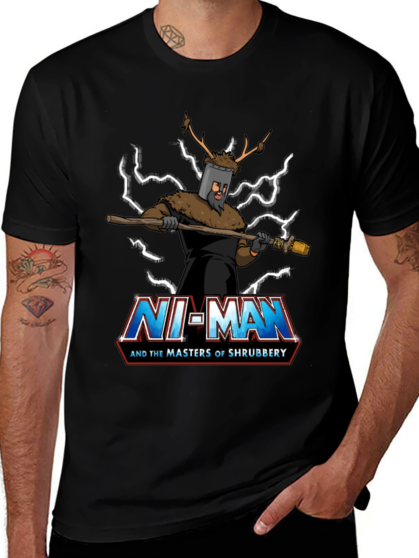 Ni-Man and the Masters of Shrubbery T-Shirt