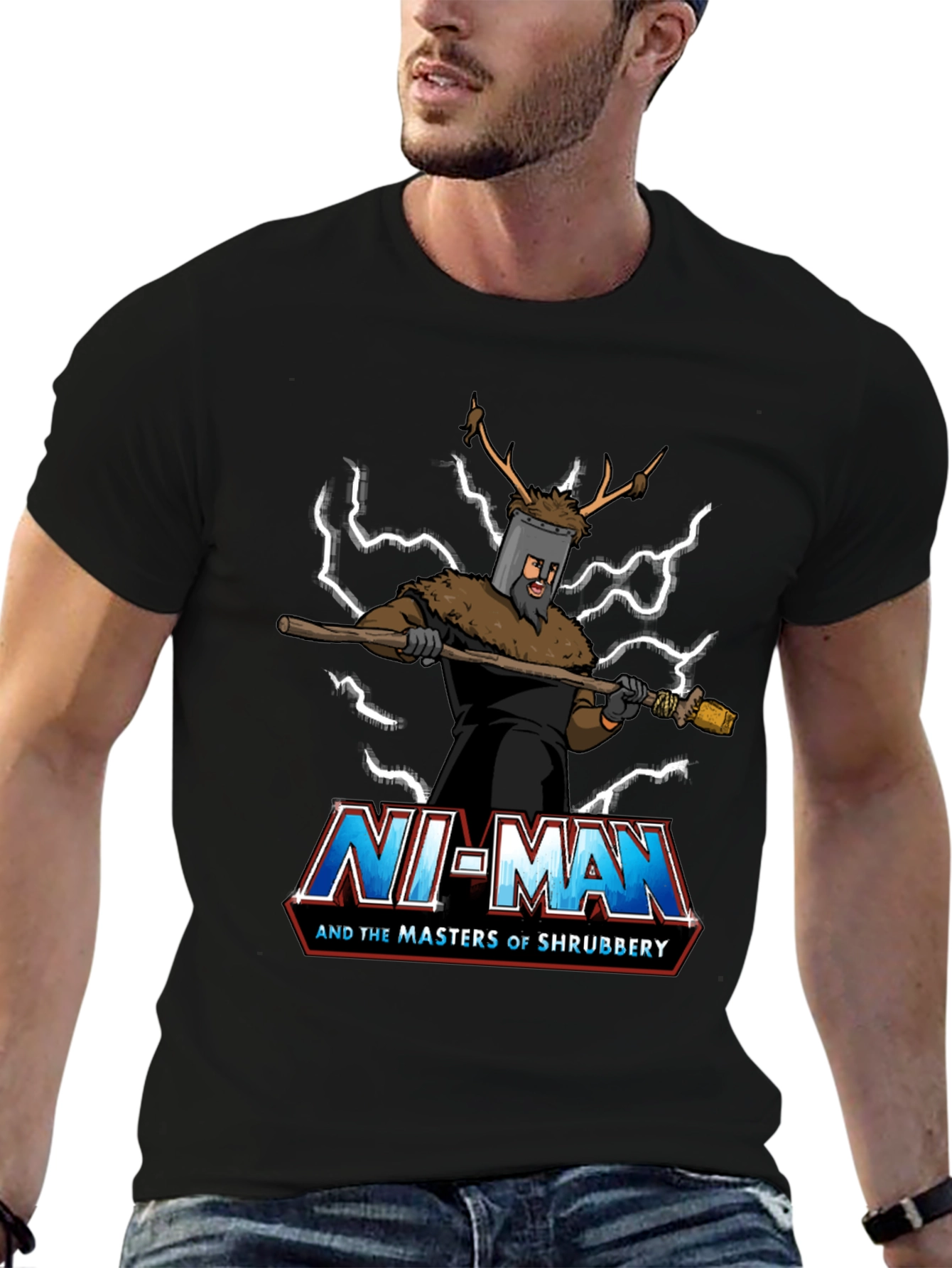 Ni-Man and the Masters of Shrubbery T-Shirt